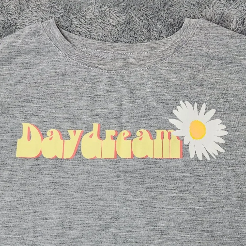 Art Class Gray Daydream‎ Graphic Sleepwear T-Shirt Girls M (7/8) Short Sleeve